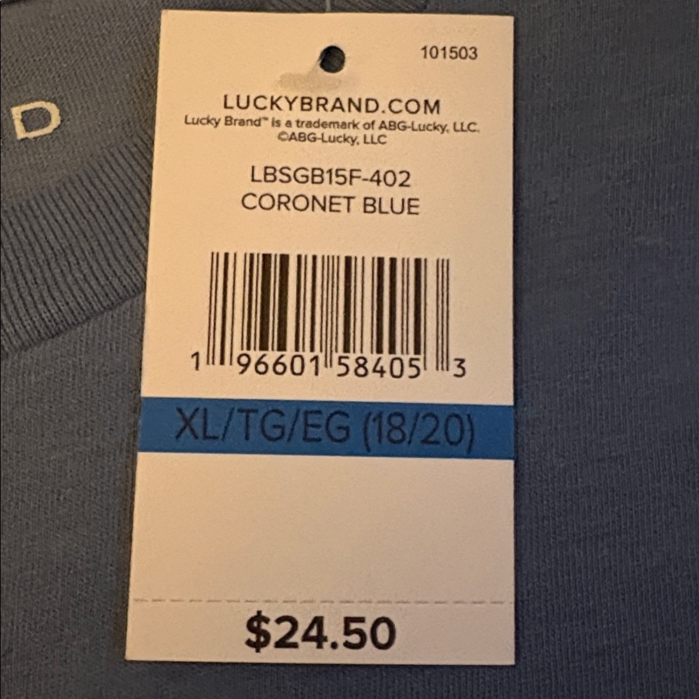 Brand new!! Youth XL Lucky Brand tee - Picture 3 of 4